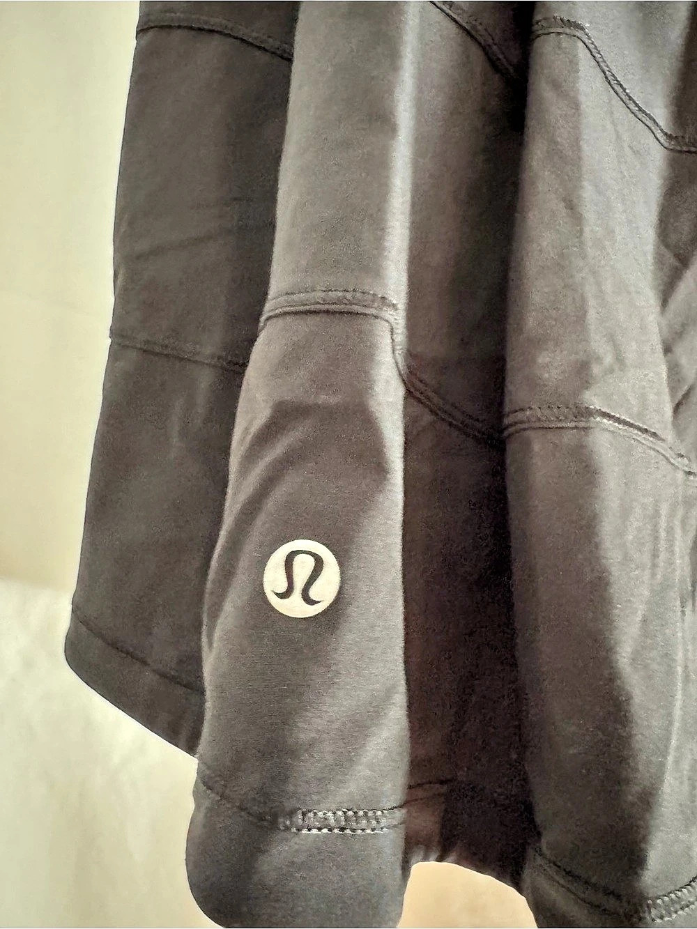 lululemon Pace Rival Skirt Black Size 12 Tall Long Tennis Golf Skort - Picture 4 of 4